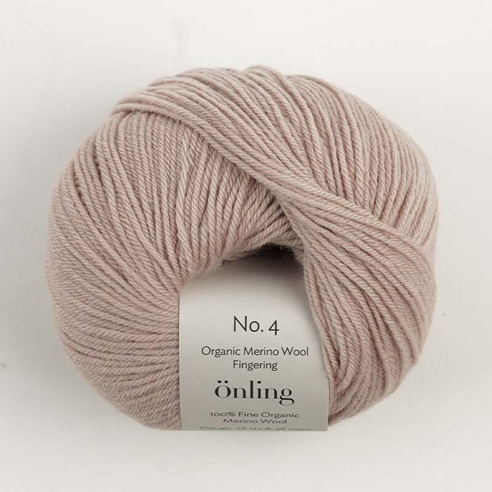 Önling No 4: 100% fine organic merino wool - Grey rose (053)