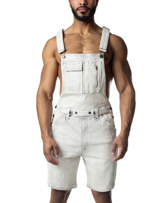 OVERALL SHORT - BLEACHED