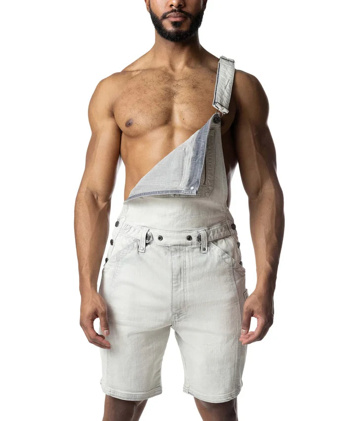 OVERALL SHORT - BLEACHED