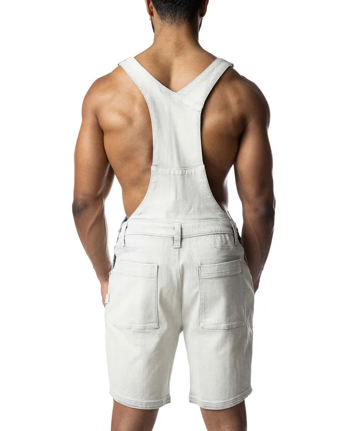OVERALL SHORT - BLEACHED