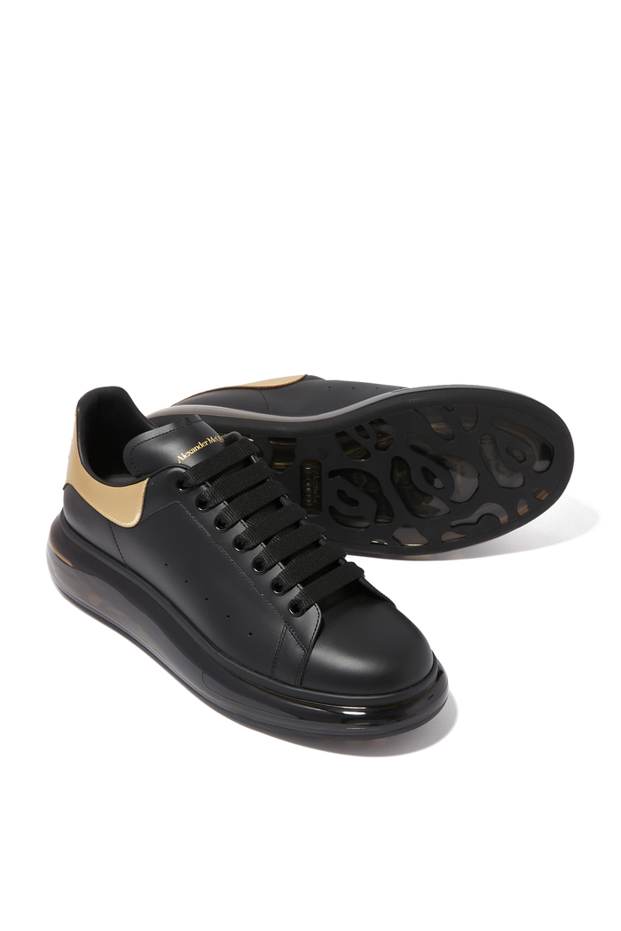 Alexander McQueen Oversized Black Gold Metallic