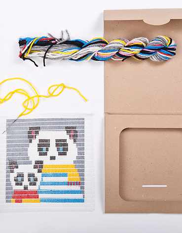 Sozo Children's Craft Kits Panda Needlepoint Kit, Sozo DIY 0608631393050 608631393050