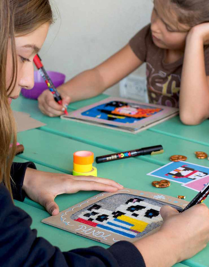 Sozo Children's Craft Kits Panda Needlepoint Kit, Sozo DIY 0608631393050 608631393050
