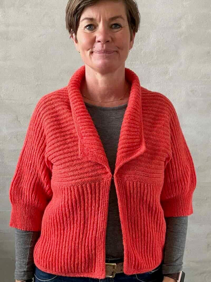 Patent jacket by Hanne Falkenberg, No 20 knitting kit | 57 Rose