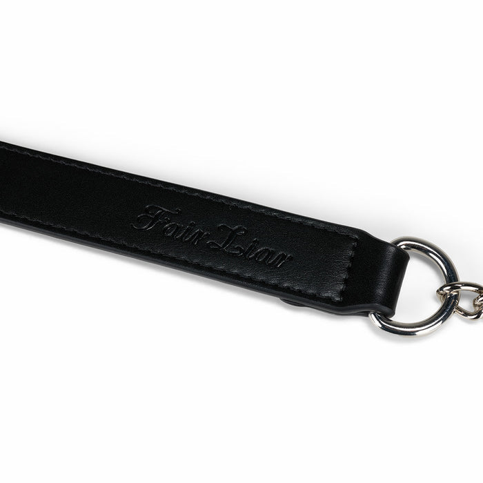 Pearl Chain Quilted Hip Bag (Black)