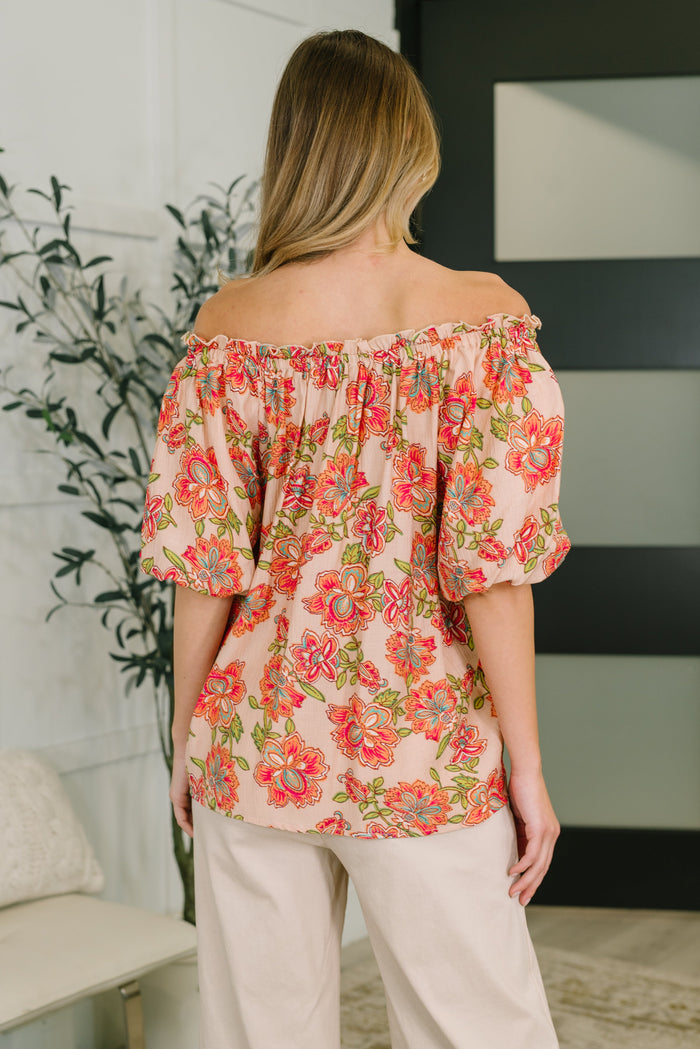 Petal Perfect Off the Shoulder Blouse