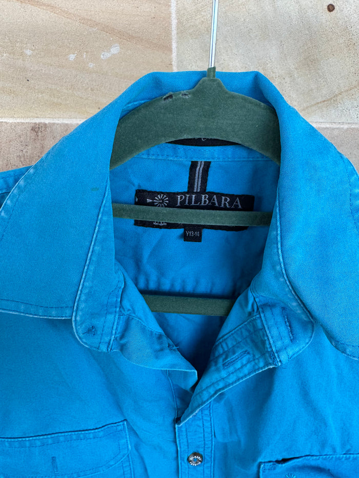 PILBARA KIDS WORKSHIRT 13-14