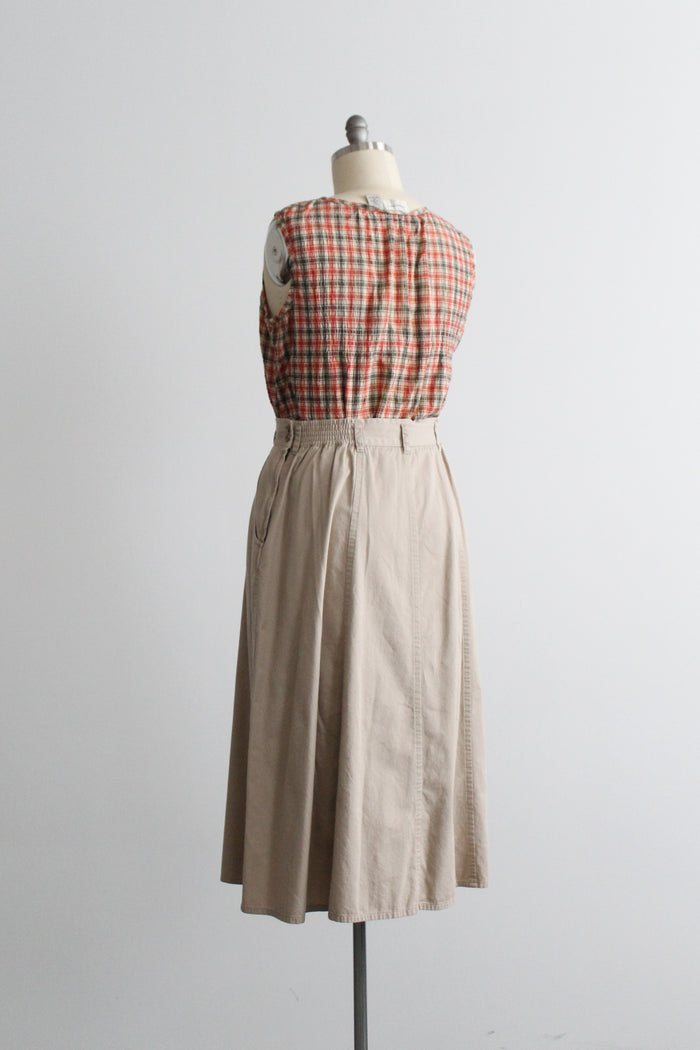 plaid cotton tank