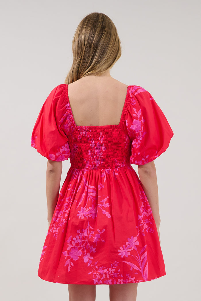 Pleated Mini Dress Primrose