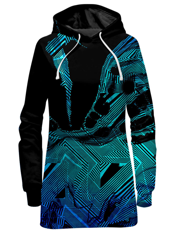 Primordial Flow Aqua Hoodie Dress Noctum X Truth Epic Hoodie