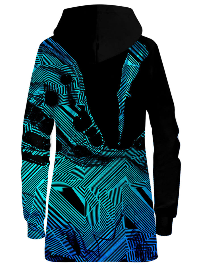 Primordial Flow Aqua Hoodie Dress Noctum X Truth Epic Hoodie