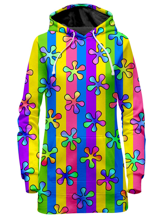 Psychedelic 60s Hoodie Dress Sartoris Art Epic Hoodie