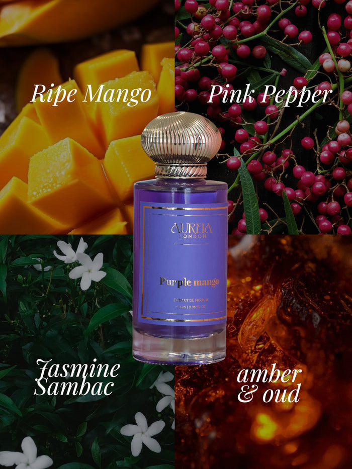 Purple Mango By Aureia London | 48 Hours Long Lasting Extrait de Parfum