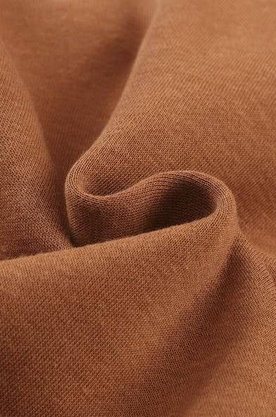Quarter Zip Brown Hoodie - Intimate Whispers