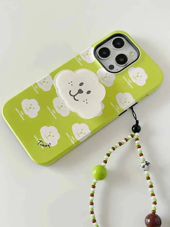 Rabbit can seven original handmade beaded lanyard high-end sense series original mobile phone chain camera with chain ins.