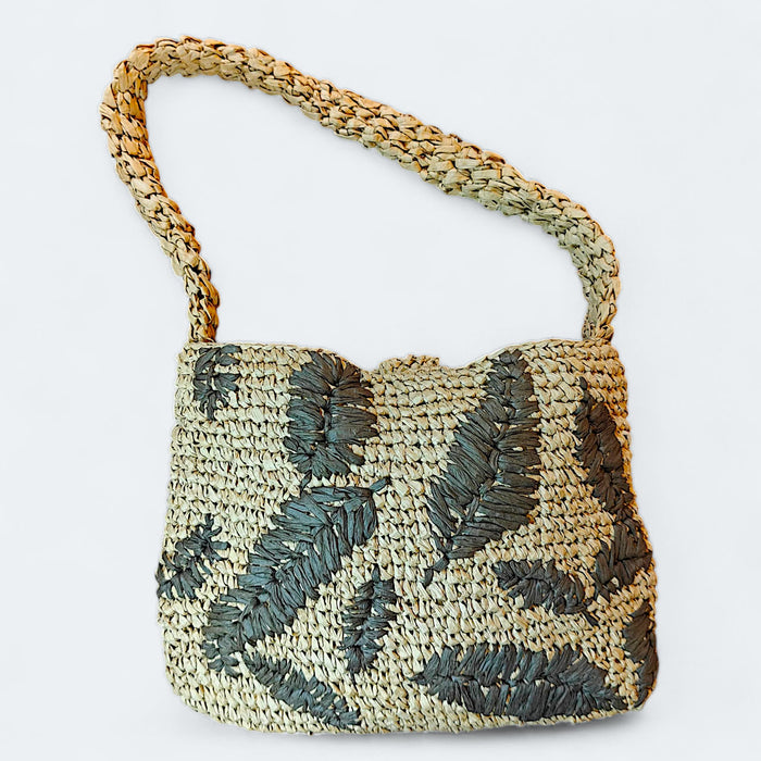Raffia Shoulder Bag - Mojopanda Organic  Store