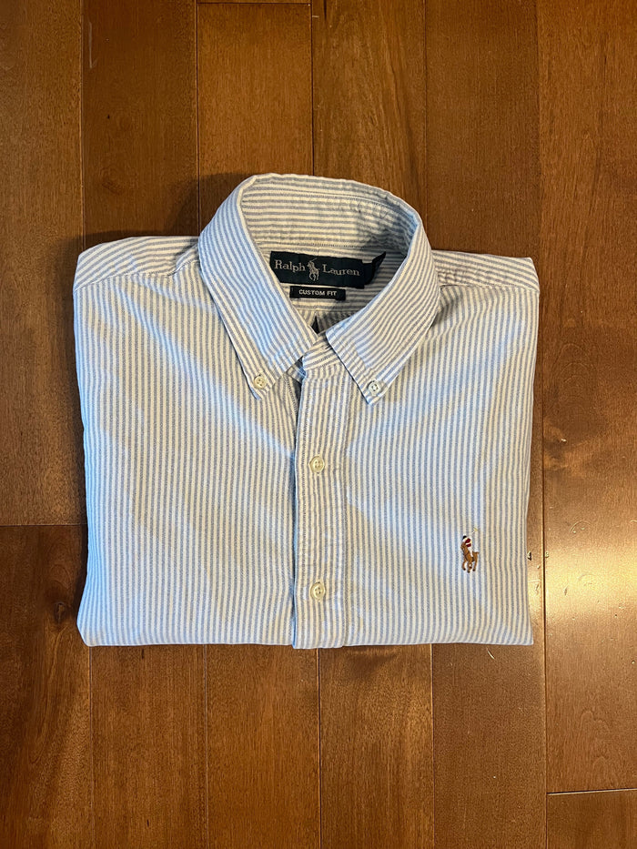Ralph Lauren Custom Fit Striped Oxford Shirt