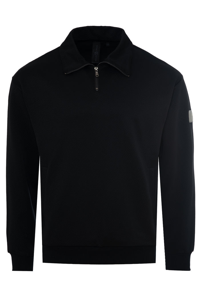 Regent Textured Quarter-Zip Sweatshirt