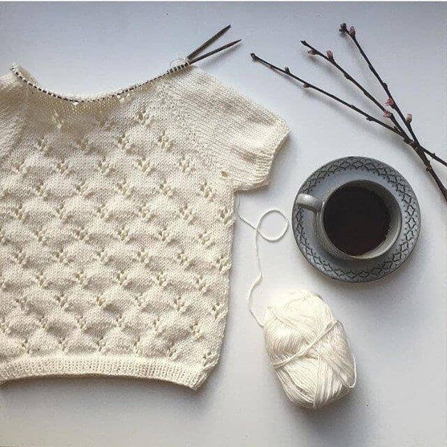 Rigmor's Summer Blouse by PetiteKnit, No 2 knitting kit Knitting kits PetiteKnit