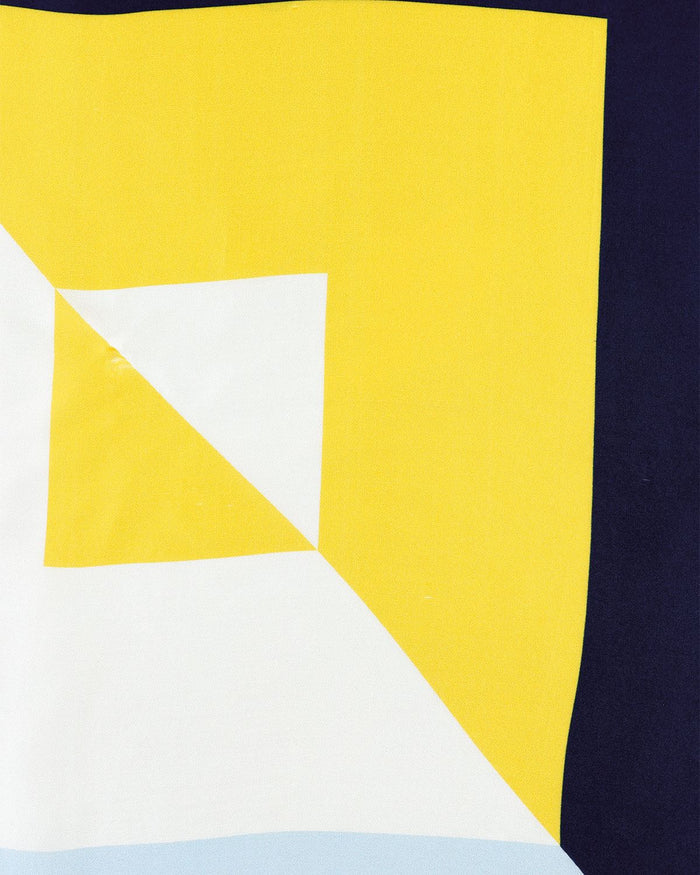 Rita Colour Block Patterned Ladies Silk Scarf - Image 2 - The Classic Boutique