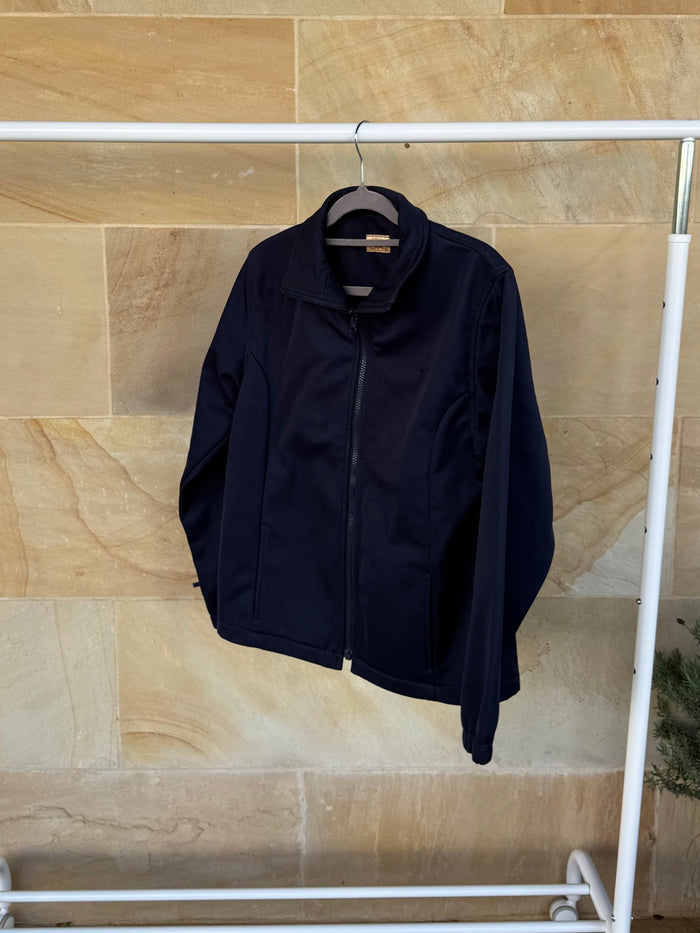 R.M. WILLIAMS NAVY SOFTSHELL JACKET 10