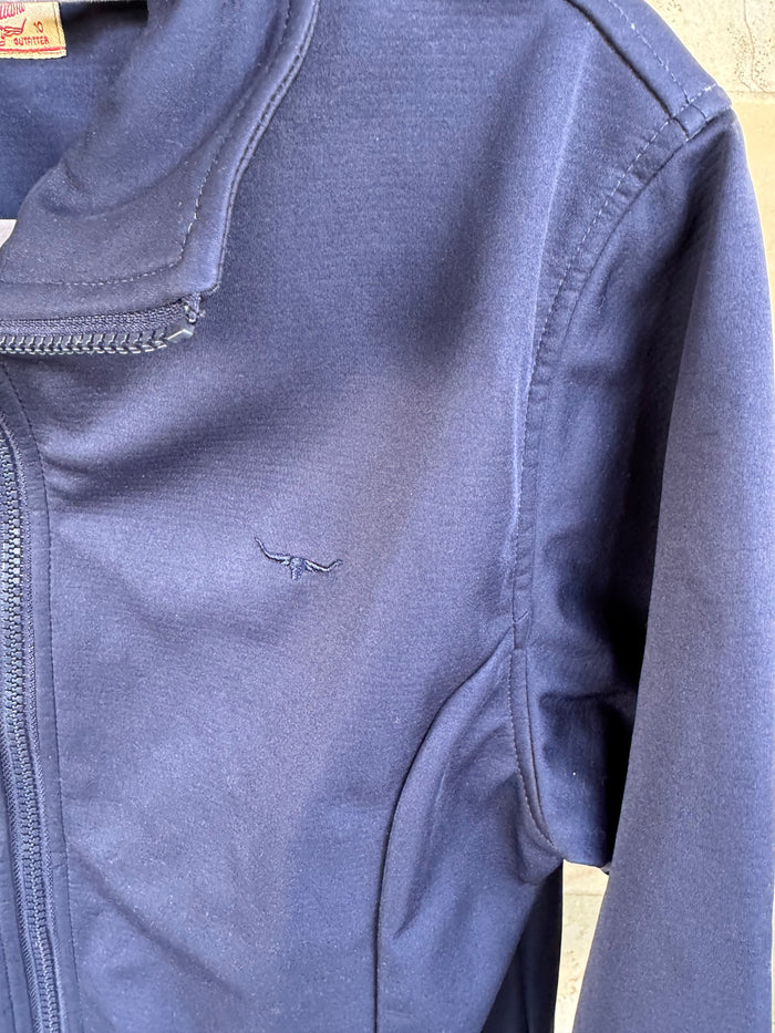 R.M. WILLIAMS NAVY SOFTSHELL JACKET 10