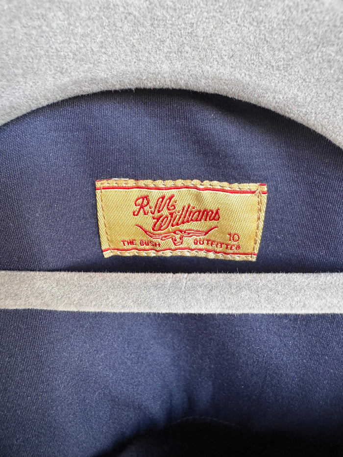 R.M. WILLIAMS NAVY SOFTSHELL JACKET 10