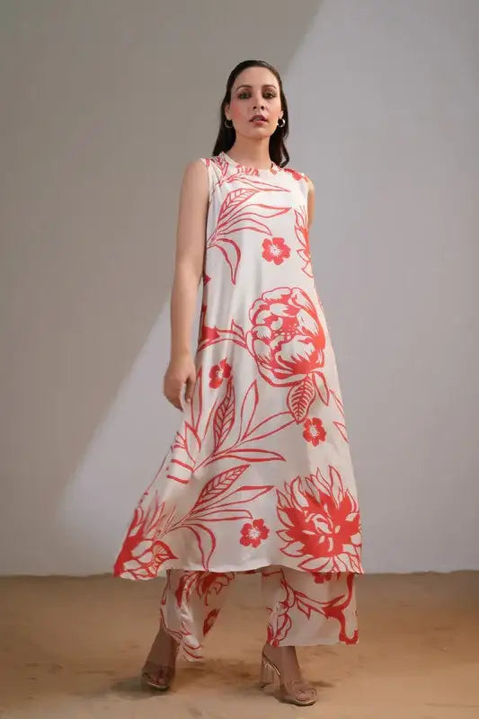 Roseleaf Serenity Russian Silk Co-ord Set