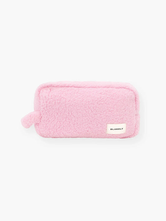 Rosie Fluffy Makeup Bag - Pale Pink