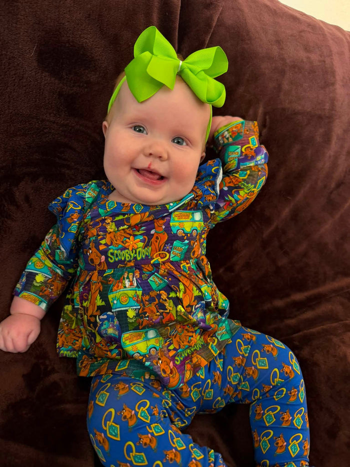 Ruh-Roh Rascals Peplum Set with Leggings