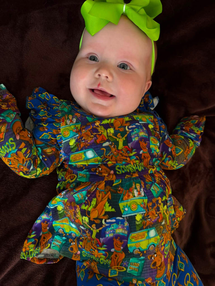 Ruh-Roh Rascals Peplum Set with Leggings