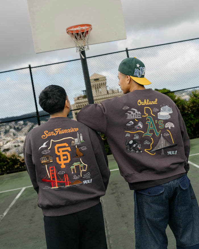 San Francisco Sukajan Embroidered Crewneck Sweater