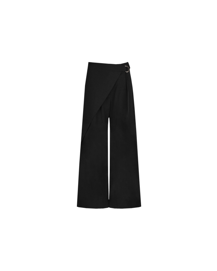SASHA WRAP PANT BLACK