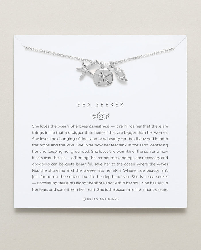 Sea Seeker & Pause Layered Necklace Set
