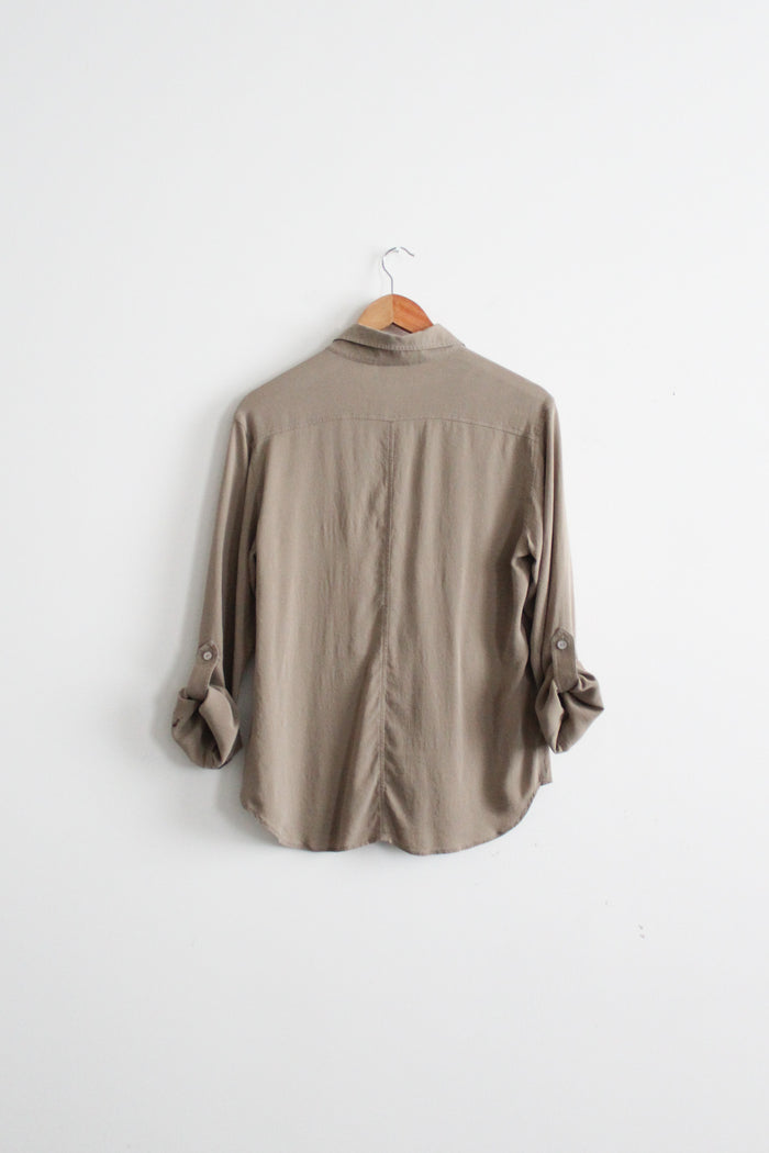 seagrass silk button up