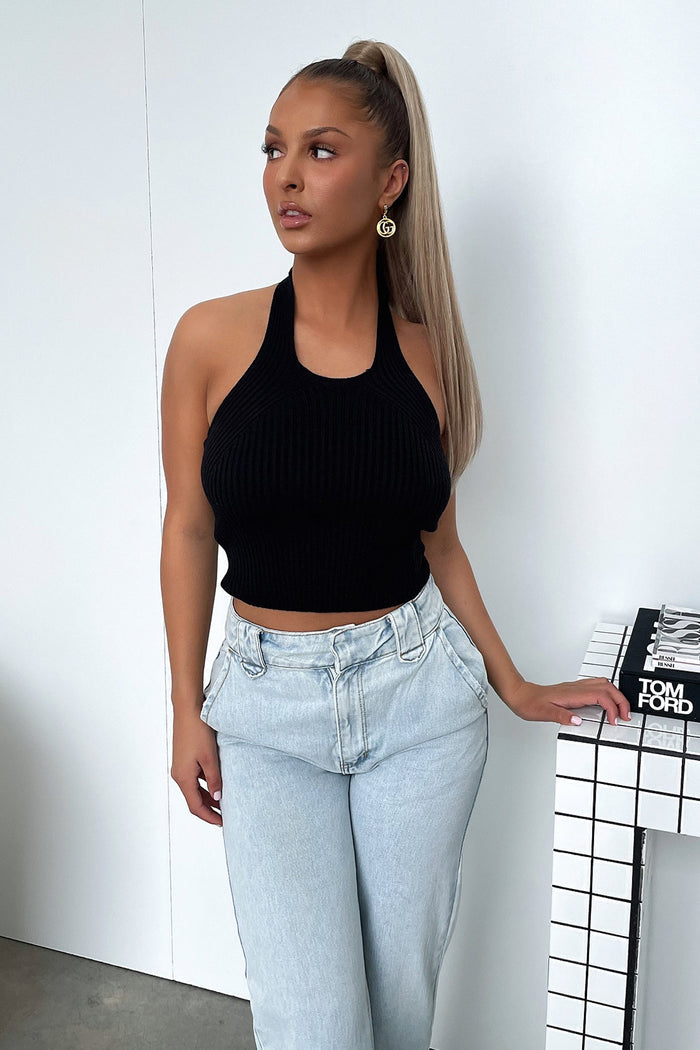 Shauna Knit Top - Black