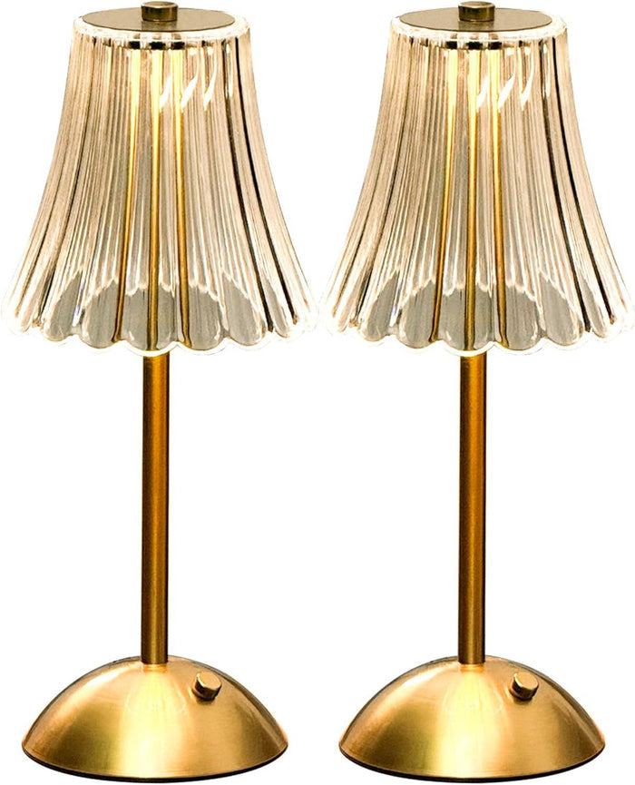 ShipItFurniture - Gold Rechargeable Battery Cordless Table Lamp Pack