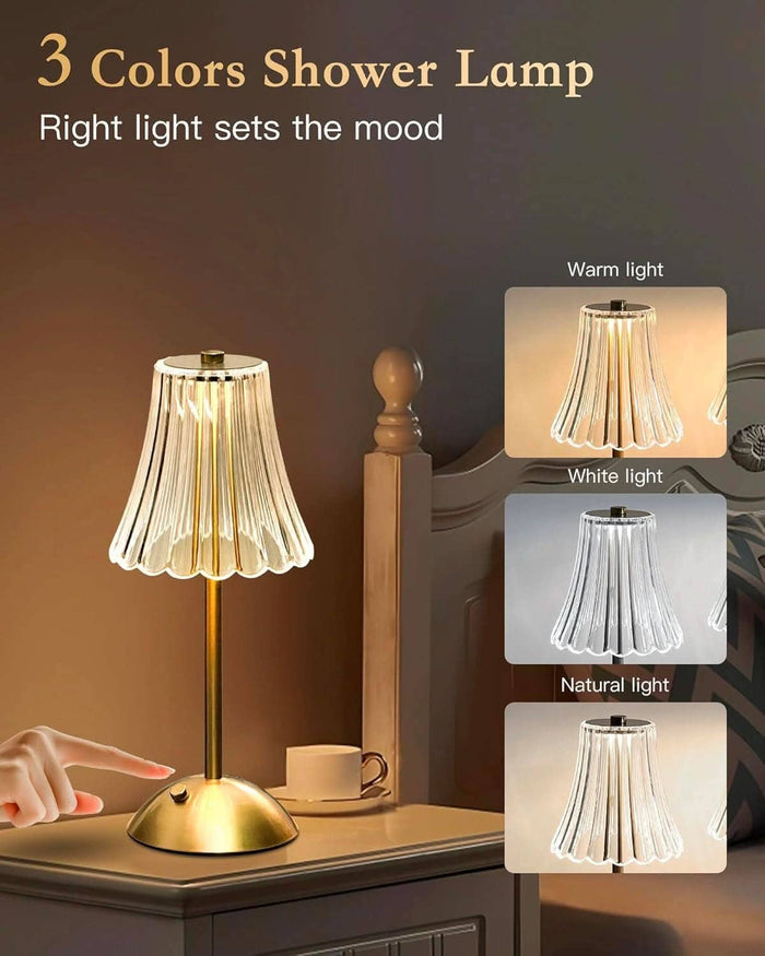 ShipItFurniture - Gold Rechargeable Battery Cordless Table Lamp Pack