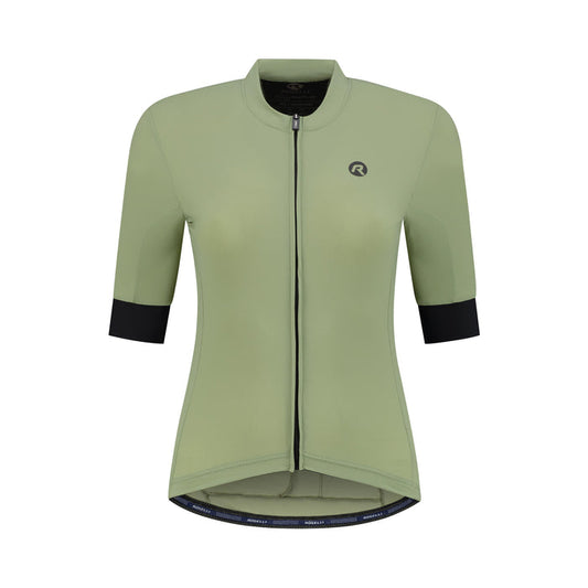 Rogelli Signature fietsshirt dames groen korte mouw voorkant.