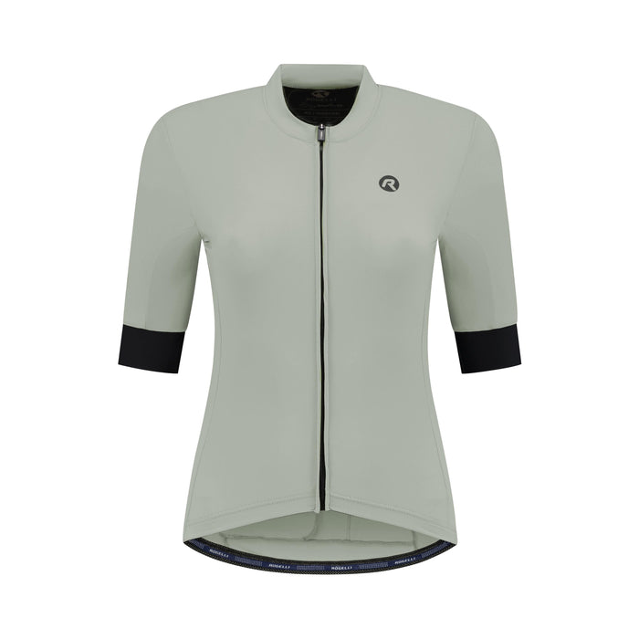 Rogelli Signature fietsshirt dames grijs korte mouw voorkant.