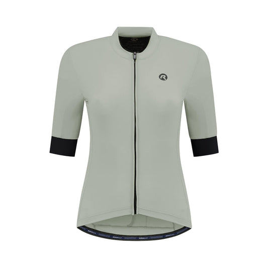 Rogelli Signature fietsshirt dames grijs korte mouw voorkant.