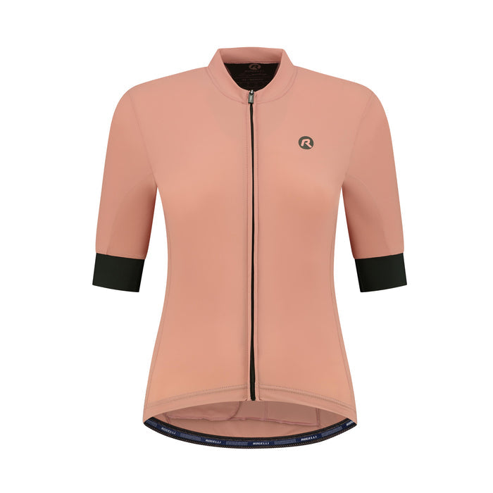 Rogelli Signature fietsshirt dames rose korte mouw voorkant.