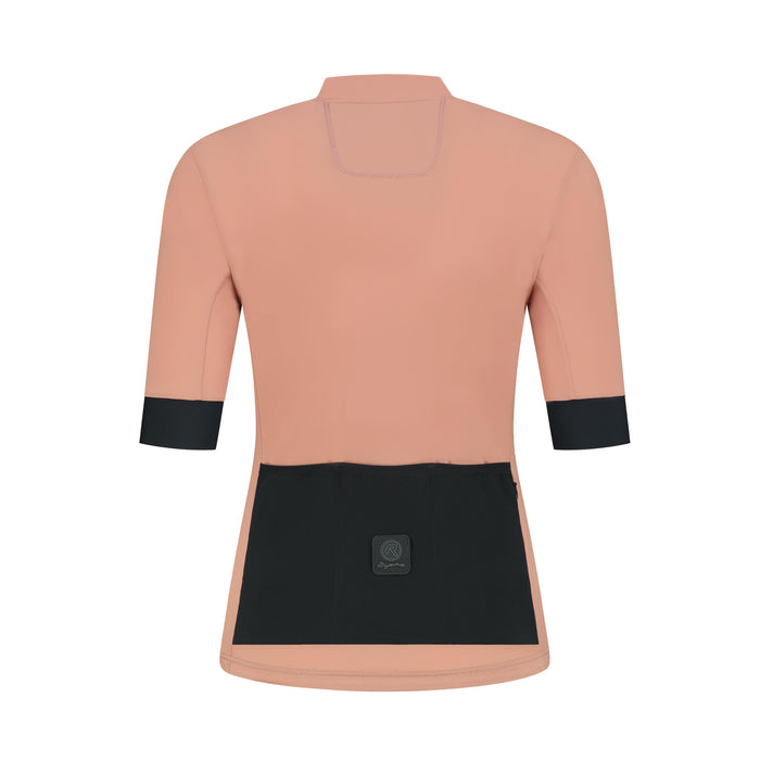 Rogelli Signature fietsshirt dames rose korte mouw achterkant.