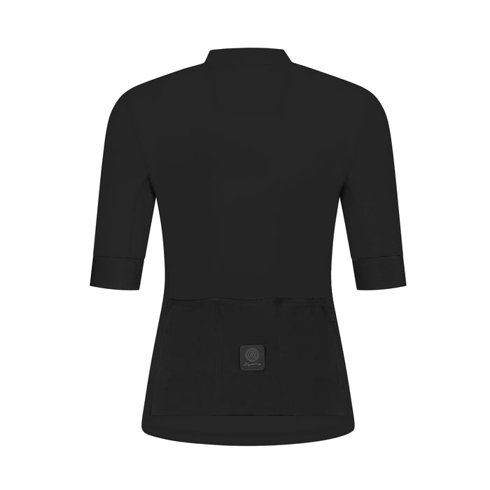 Rogelli Signature fietsshirt dames zwart korte mouw achterkant.