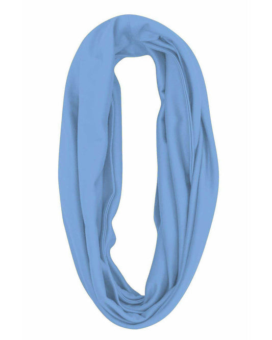 Silky Cotton Snood Scarf - Cornflower - The Classic Boutique