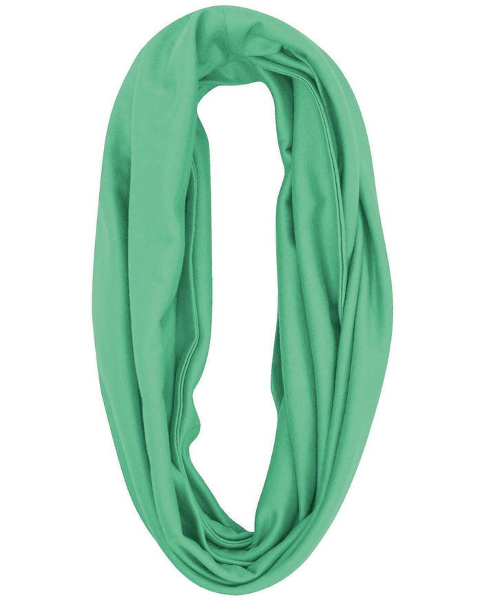 Silky Cotton Snood Scarf - Spearmint - The Classic Boutique