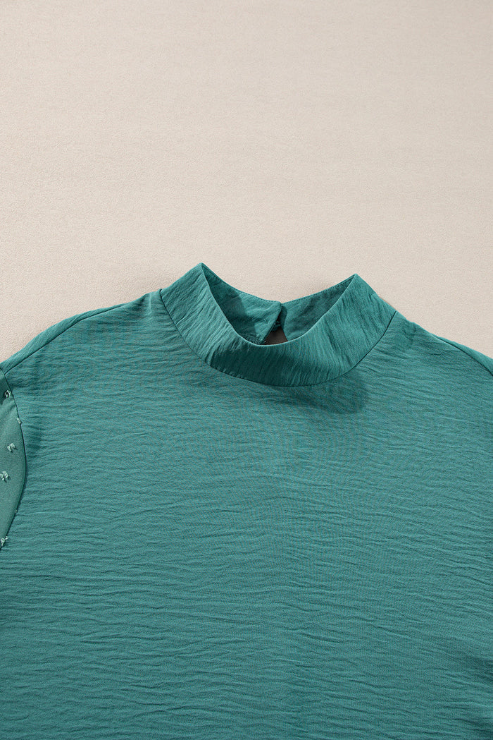 Skobeloff Swiss Dot Balloon Sleeve Loose Blouse - Tops/Blouses & Shirts