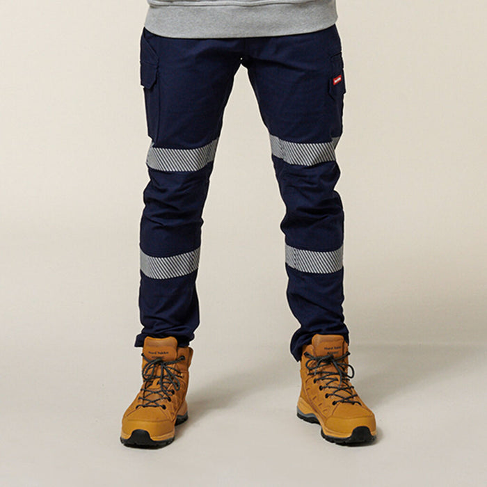 Slim Fit Stretch Canvas Cargo Pants with Tape 02855