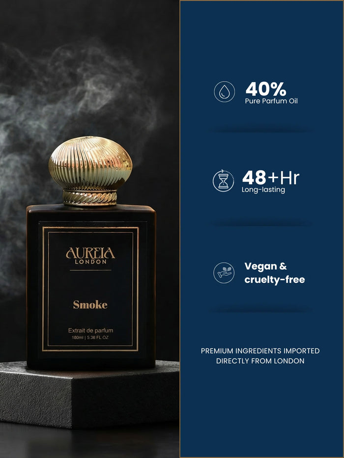 Smoke By Aureia London | 48 Hours Long Lasting Extrait de Parfum