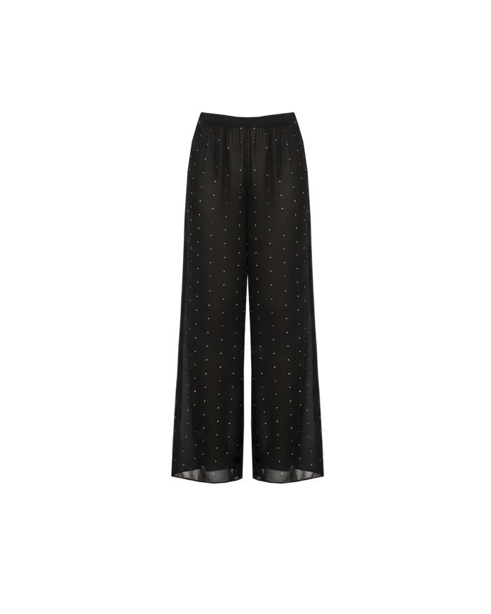 SOPHIE SHEER PANT BLACK SPARKLE